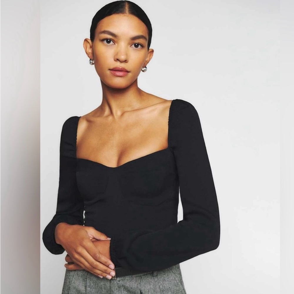 Reformation Reign Top Black